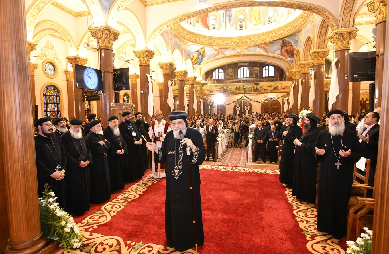 بالصور تفاصيل استقبال البابا تواضروس الثاني عدد من السفراء المصريين 4 البابا تواضروس الثاني
