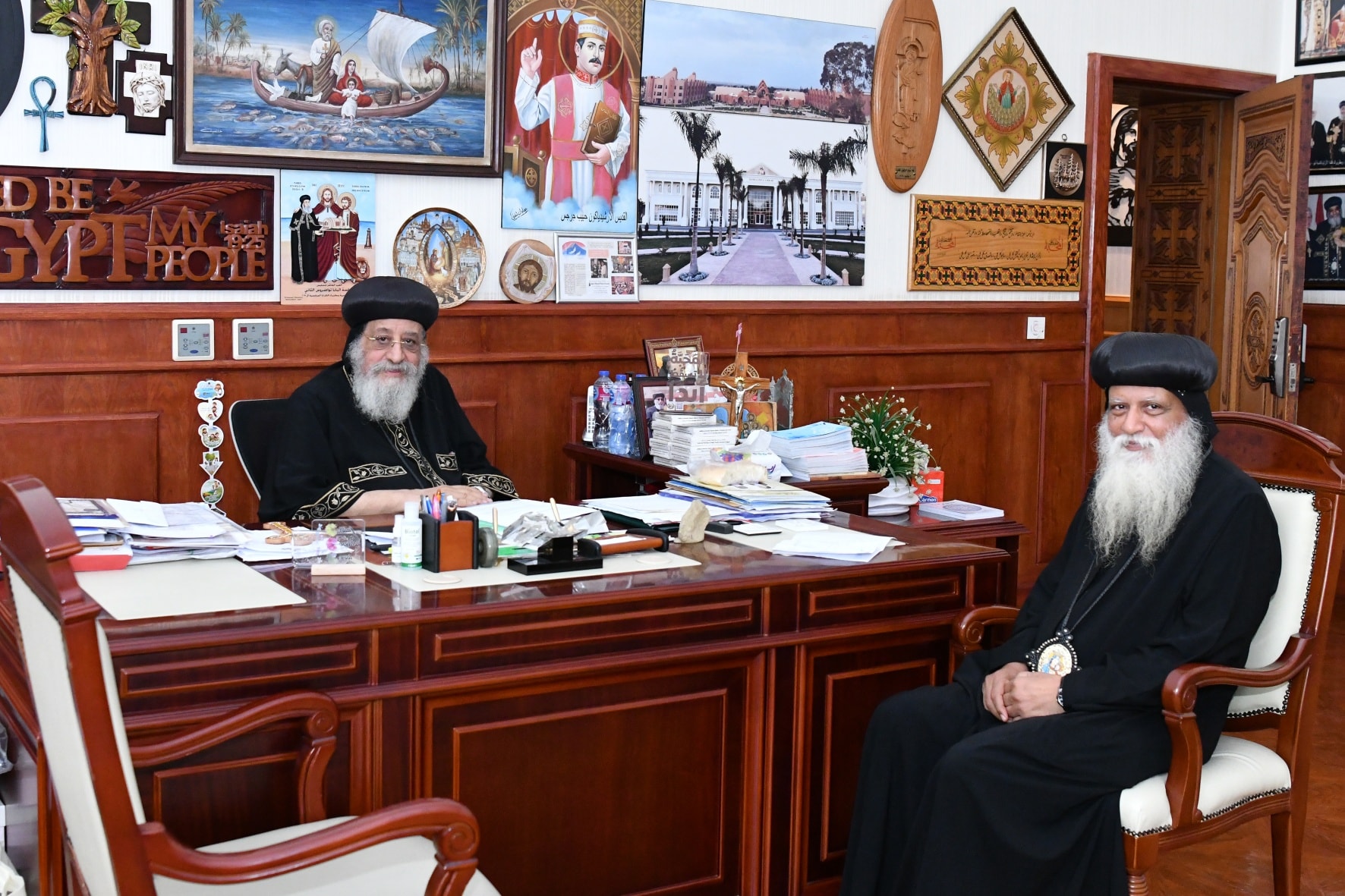 بالصور تفاصيل مقابلات البابا تواضروس الثاني مع الآباء الأساقفة 3 مقابلات البابا تواضروس الثاني