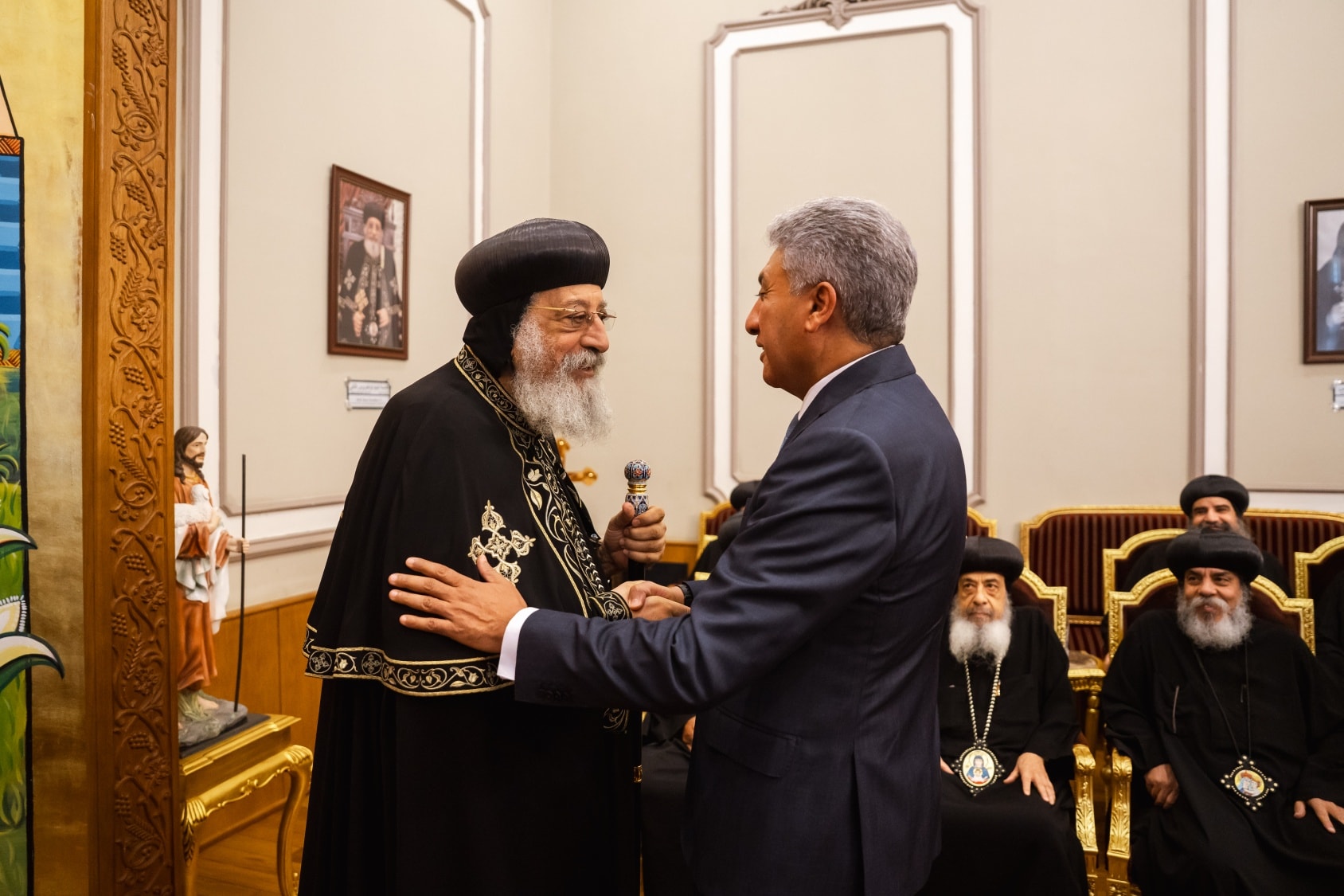 بالصور البابا تواضروس الثاني بحفل الغذاء الرسمي لمتلقى لوجوس للشباب بحضور عدد من المسؤولين 5 البابا تواضروس الثاني