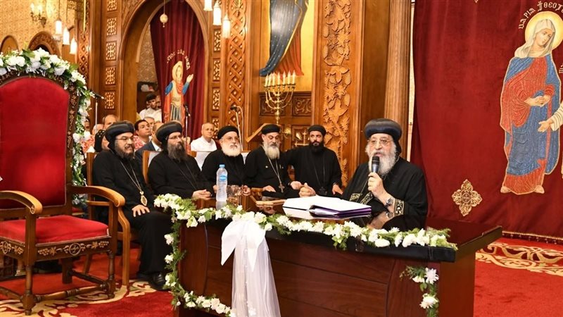 البابا تواضروس مصر ترابها مقدس ولا يضاهيها وطن وثورة 30 يونيو أنقذت الدولة من السرقة 4 كلمات البابا تواضروس
