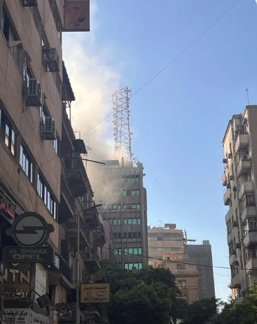 عاجل خدمات الاتصالات تنقطع عقب حريق سنترال رمسيس ومحاولات لإعادة التشغيل 4 حريق السنترال برمسيس