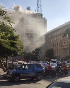 بيان هام من الآثار بعد حريق سنترال رمسيس بشأن المباني الأثرية 2 السيطرة على حريق رمسيس