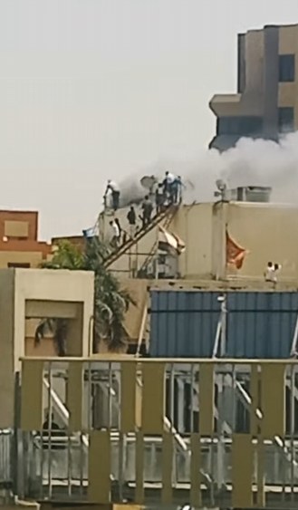 بالصور حريق في النادي الأهلي بمدينة نصر و3 سيارات إطفاء تسرع لمكان الحادث 2 النادي الأهلي