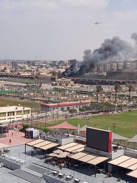بالصور حريق في النادي الأهلي بمدينة نصر و3 سيارات إطفاء تسرع لمكان الحادث 4 حريق النادي الأهلي