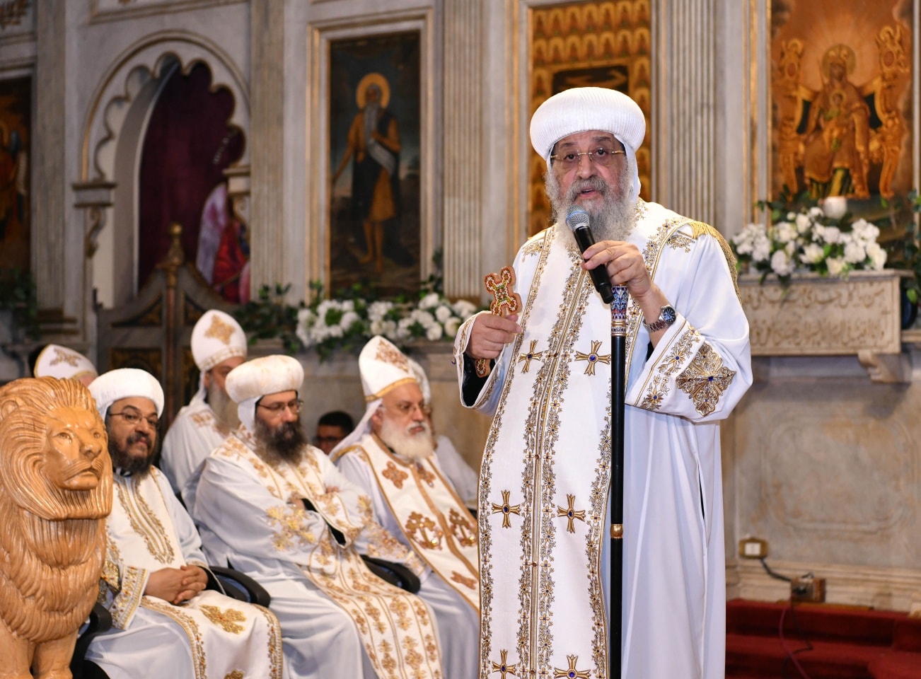 بالصور البابا تواضروس الثاني يصلي قداس عيد النيروز بالاسكندرية 2 البابا تواضروس الثاني