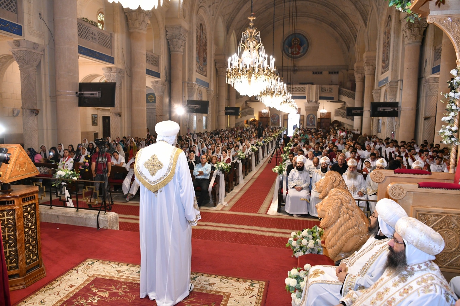 بالصور البابا تواضروس الثاني يصلي قداس عيد النيروز بالاسكندرية 3 البابا تواضروس الثاني