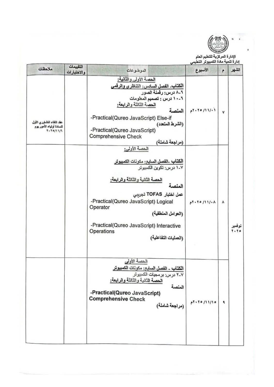 لازم تنجح فيها وزير التربية والتعليم عن تفاصيل مادة البرمجة والذكاء الاصطناعي لأولى ثانوي برة المجموع 4 وزير التربية والتعليم عن تفاصيل مادة البرمجة والذكاء الاصطناعي