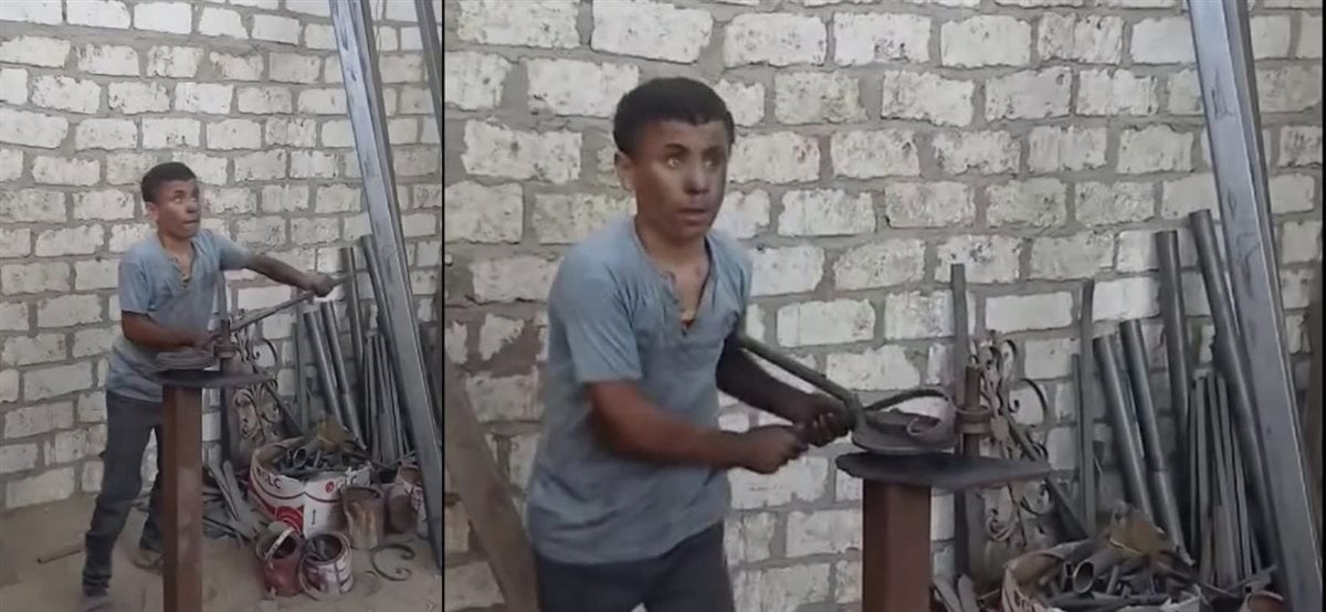 الشاب شنودة مؤمن المكافح الكفيف هل سيكرمه الرئيس السيسى كما كرم فتاة التروسيكل وسيدة العريش 2 الشاب شنودة الكفيف