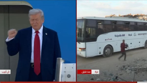 الرئيس الأمريكي دونالد ترامب يهدد بالقضاء على حماس ويصفها بمنظمة سيئة 3 الرئيس الأمريكي دونالد ترامب