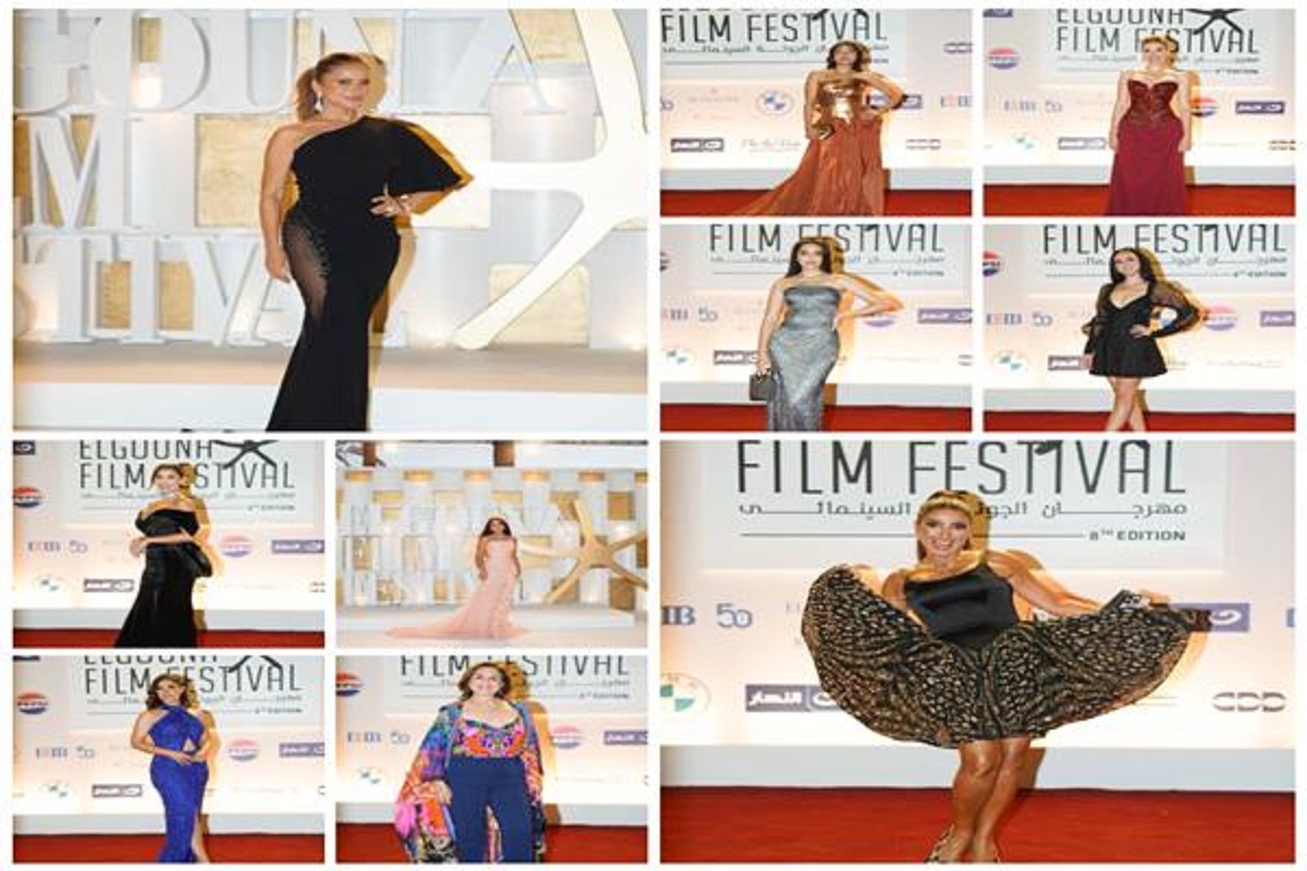 مهرجان الجونة السينمائي بالصور الفنانة روجينا وإلهام شاهين تتألقان على السجادة الحمراء 4 مهرجان الجونة السينمائي