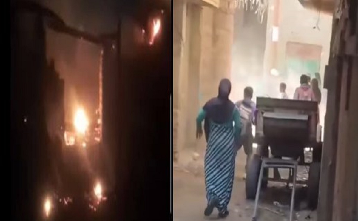 هدوء بقرية نزلة جلف بالمنيا عقب الأحداث والشرطة تلقي القبض على عدد من الشباب 4 احداث قرية نزلة جلف بالمنيا