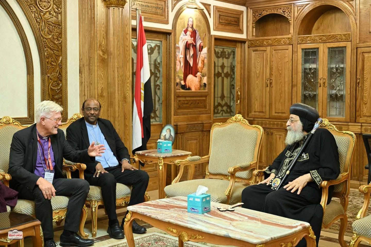 بالصور لقاء البابا تواضروس الثاني بوفد مجلس الكنائس العالمي بوادي النطرون 3 لقاء البابا تواضروس الثاني