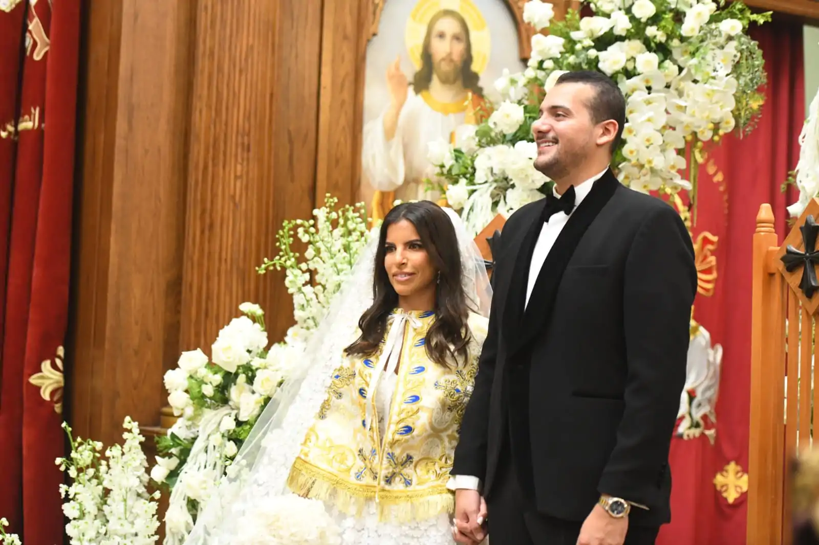 أول صور وفيديوهات من زفاف نجل هاني رمزي بحضور وزير الرياضة ونجوم الفن داخل كنيسة بالقاهرة 2 حفل زفاف نجل هاني رمزي
