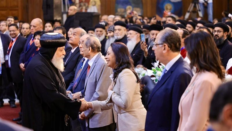 البابا تواضروس ووزيرة التضامن يشاركان في العيد المئوي لكنيسة العذراء بالزيتون 2 وزيرة التضامن