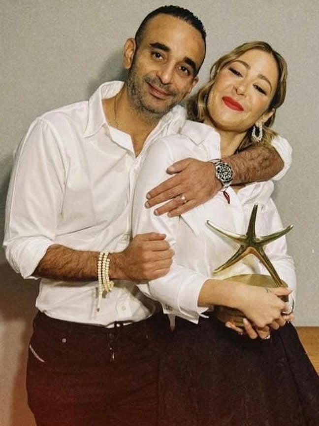 منة شلبي تفاجئ جمهورها بأول صورة مع زوجها المنتج وسط غزل متبادل 2 منة شلبي وأحمد الجنايني
