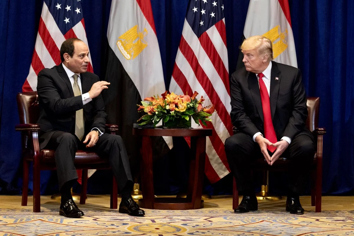 الرئيس السيسي يرشح دونالد ترامب لجائزة نوبل للسلام والرئيس الأمريكي يستجيب لدعوة زيارة مصر 4 الرئيس السيسي وترامب