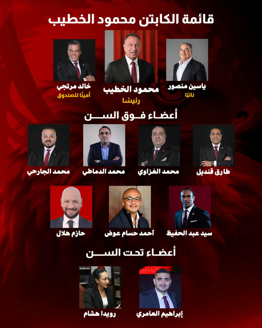 قائمة الأهلي فوق الجميع محمود الخطيب يكشف عن فريقه الانتخابي بمفاجأة من العيار الثقيل 4 قائمة الأهلي فوق الجميع