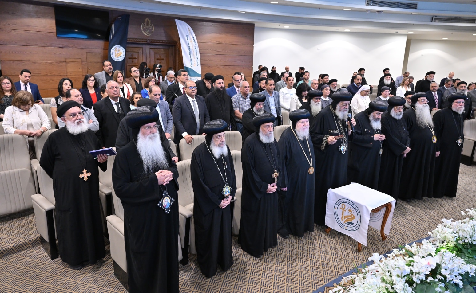بالصور البابا تواضروس الثاني يشهد حفل الإعلان الرسمي عن تأسيس الأمانة العامة للمؤسسات التعليمية القبطية 4 البابا تواضروس الثاني