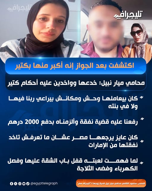 أزمة السيدة المصرية ميار نبيل بدأت باستغاثة أم عالقة في الإمارات وانتهت بقسيمة طلاق مفاجئة في مصر 3 أزمة السيدة المصرية ميار نبيل