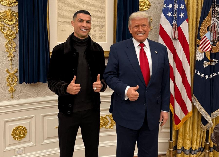 بالصور كريستيانو رونالدو داخل البيت الأبيض سيلفي العشاء الرئاسي الأعلى قيمة فى 2025 إيه القصة 4 ترامب و كريستيانو رونالدو