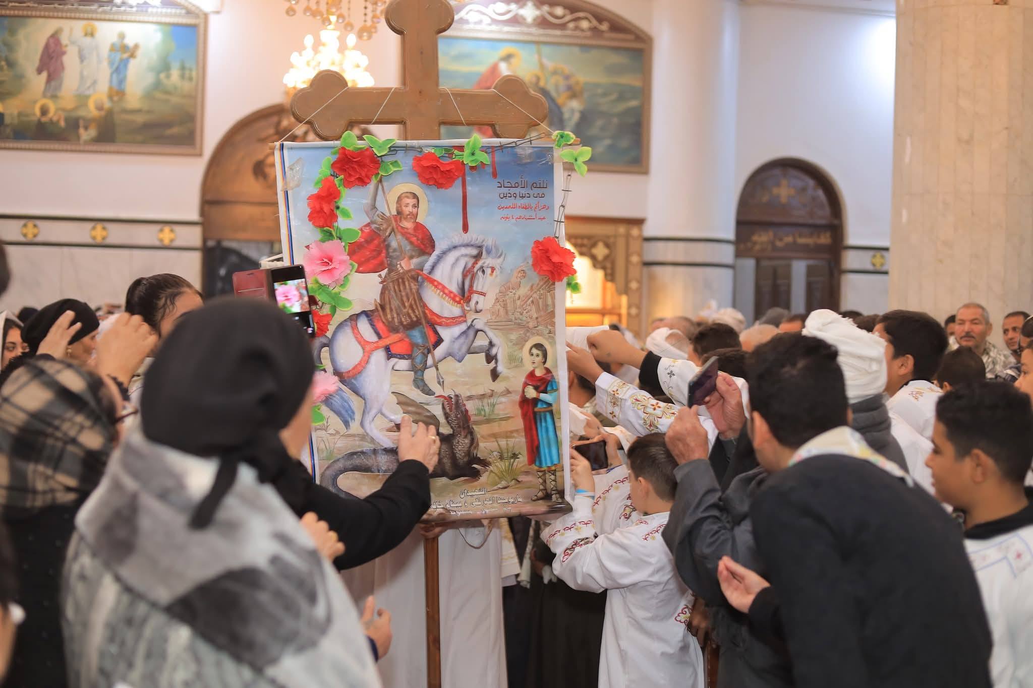 بالصور تذكار تكريس كنيسة مار يوحنا الهرقلى بأم القصور بديروط اليوم تحتفل الكنيسة بالقديس 3 تذكار تكريس كنيسة مار يوحنا الهرقلى