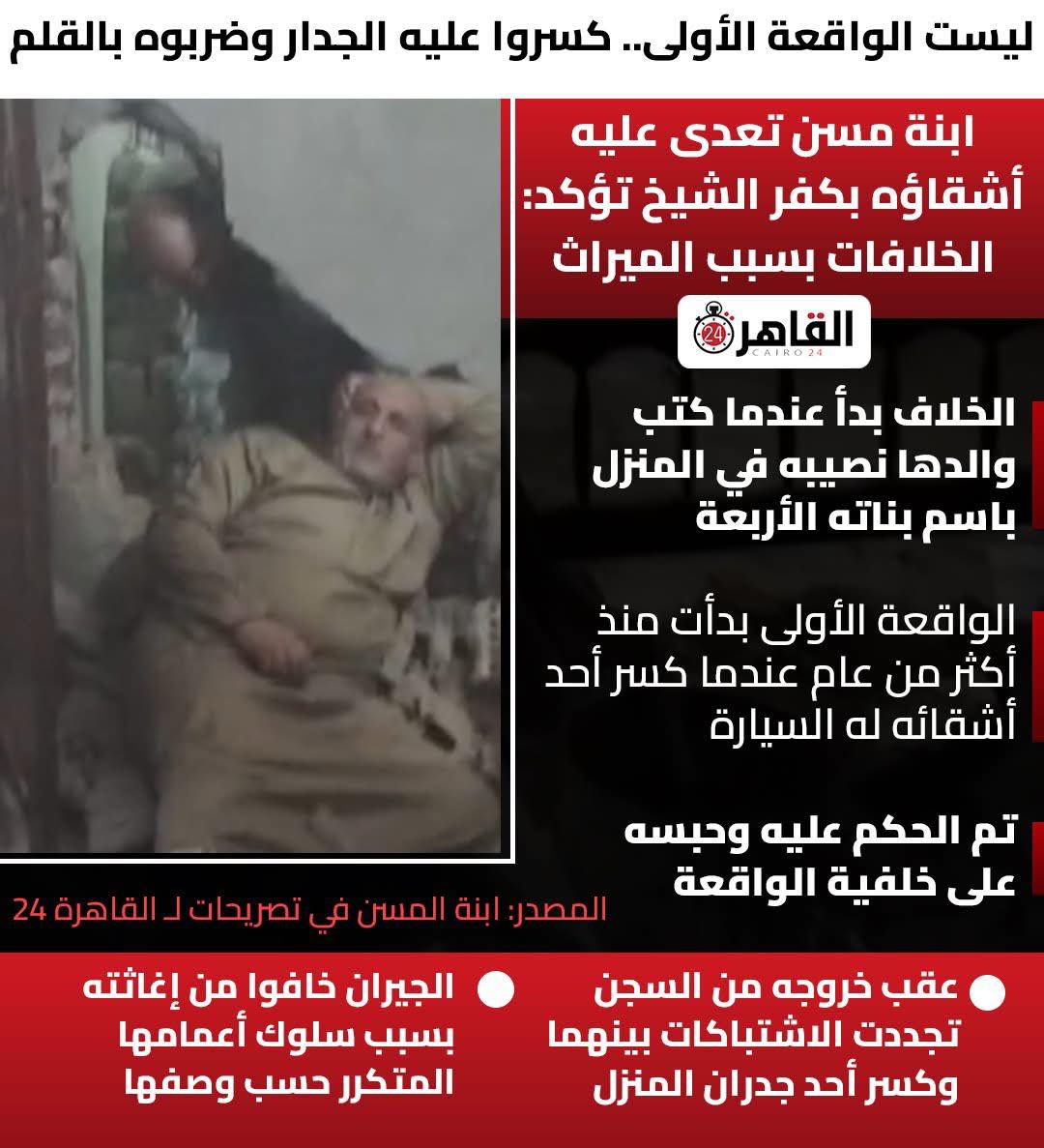 إخوات آخر زمن بالفيديو اعتداءات أشقاء على بعضهم بسبب الصراع على الميراث أخ يصفع شقيقه المسن ويودعون شقيقتهم بمصحة نفسية 5 127907 387