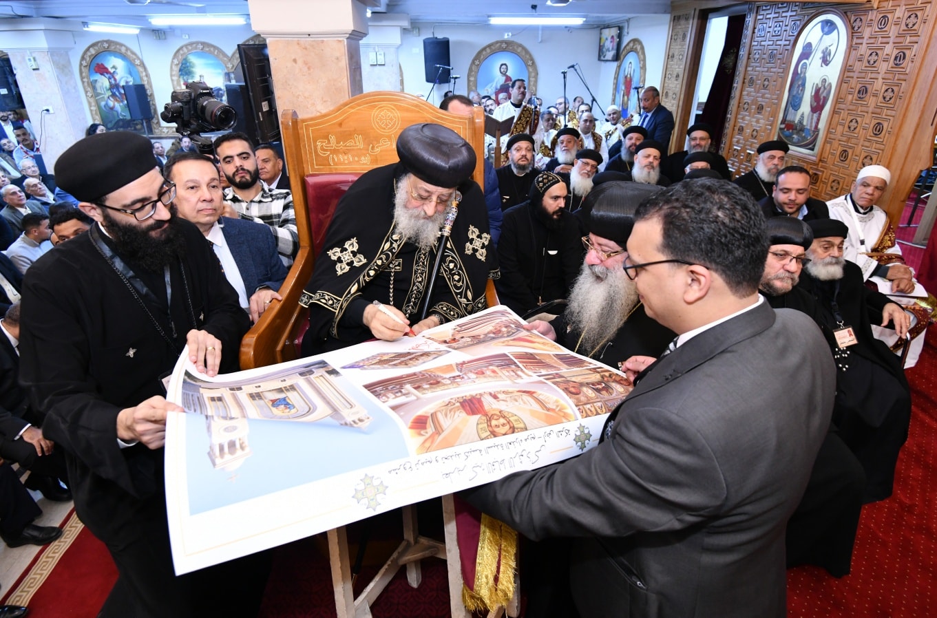 بالصور عظة البابا تواضروس الثاني من كنيسة العذراء أرض الشركة الكنيسة مكان لإعداد المواطن الصالح على الأرض وفي السماء معا 3 عظة البابا تواضروس الثاني
