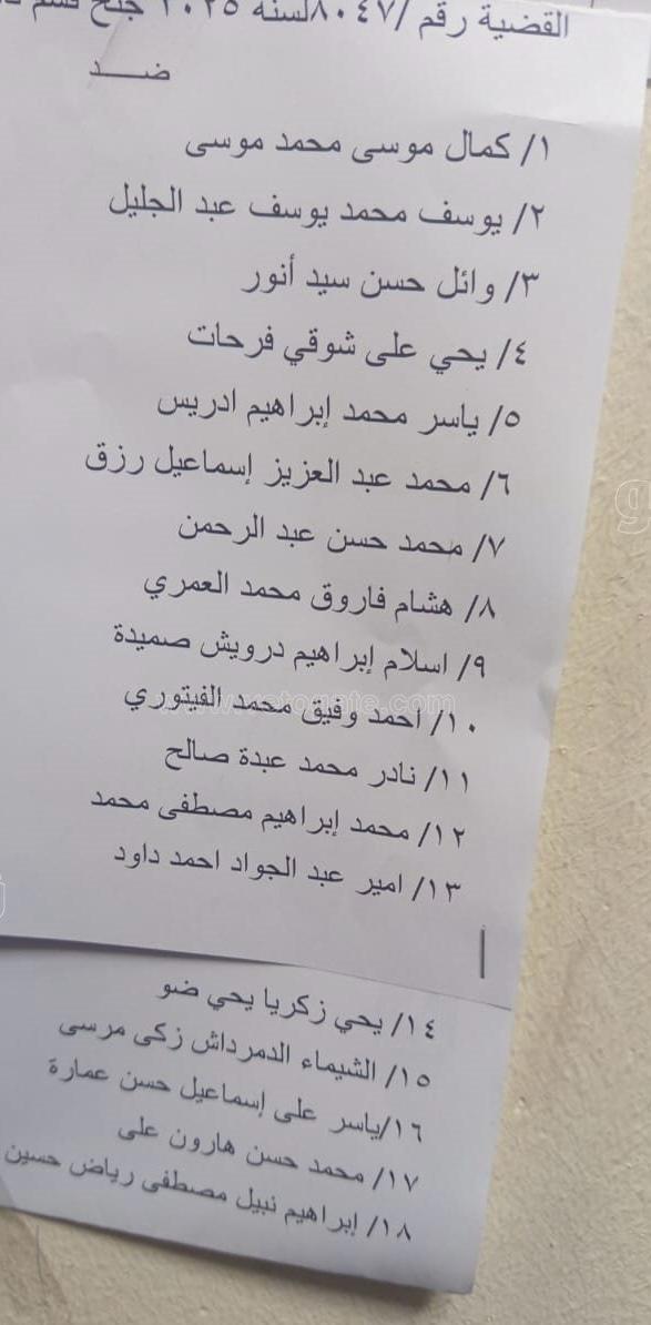 واقعة وفاة السباح يوسف محمد أسماء المتهمين في تسببهم خطأ برحيل المجني عليه 3 أسماء المتهمين