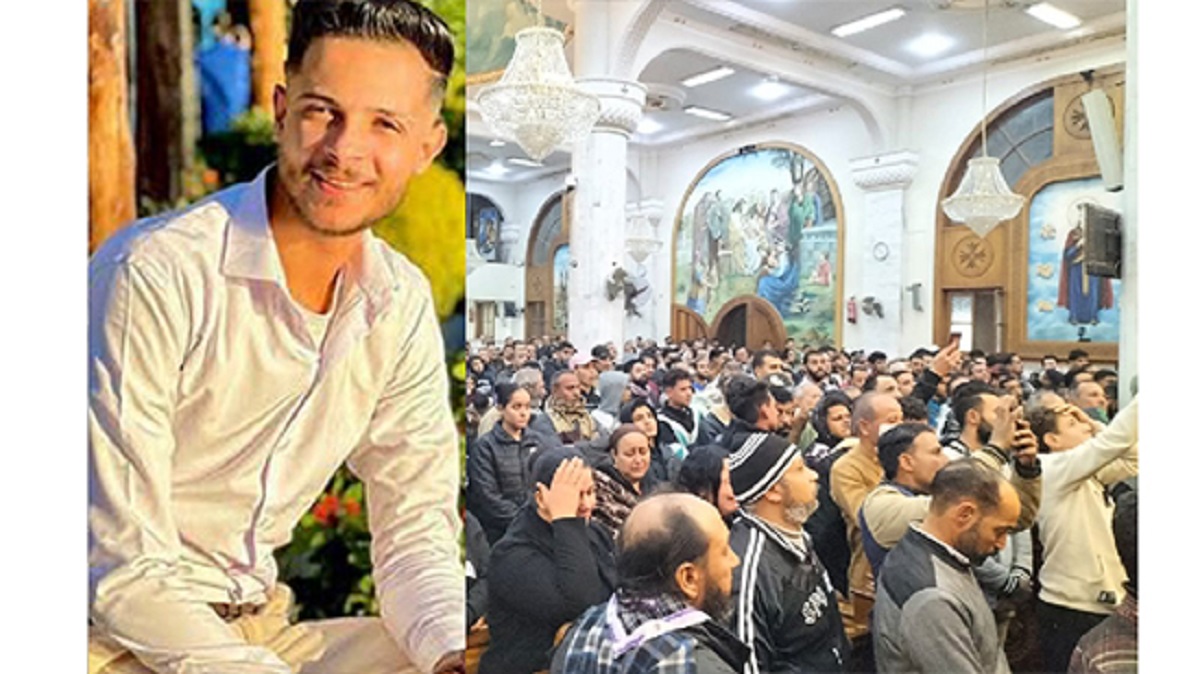 مشاهد مؤثرة من جنازة مينا ابن المنيا ضحية الهجرة غير شرعية في اليونان والده يحتضن الكفن 3 مينا ابن المنيا ضحية الهجرة غير شرعية في اليونان