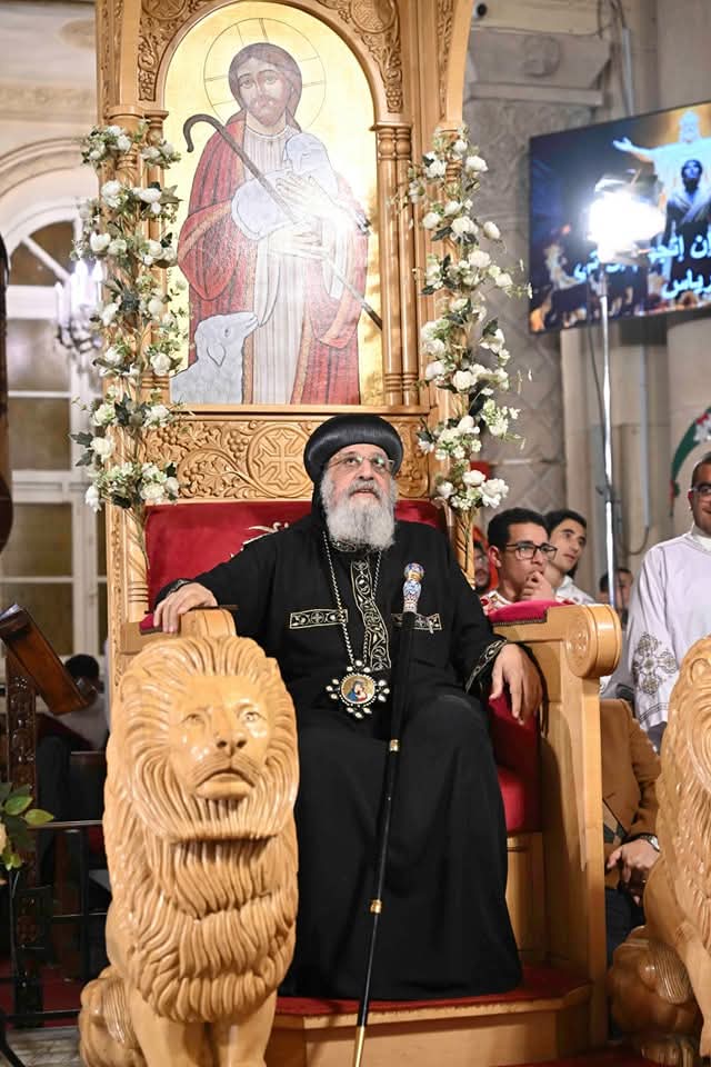 بالصور البابا تواضروس الثاني خلال كلمته بمناسبة رأس السنة فليجعل الله العام الجديد عام الشبع والبركة 3 البابا تواضروس الثاني