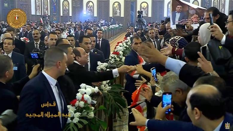 اوعوا تقلقوا أبدا الرئيس السيسي يطمئن المصريين باحتفالية عيد الميلاد المجيد خليكم مع بعض 2 احتفالية عيد الميلاد
