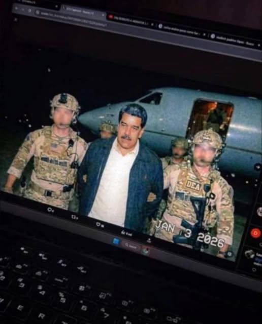 شاهد صورة للرئيس الفنزويلي نيكولاس مادورو بعد اعتقاله بواسطة القوات الأمريكية متداولة على مواقع التواصل الاجتماعي 4 صورة للرئيس الفنزويلي نيكولاس مادورو بعد اعتقاله