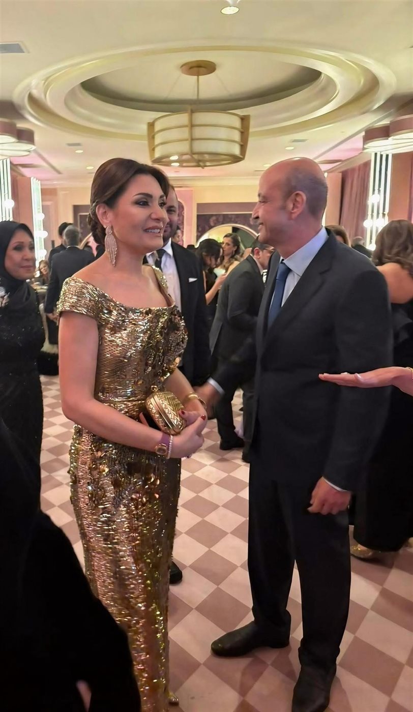 بعد أخبار زواجهما بالصور أول ظهور لـ عمرو أديب مع سيدة الأعمال دينا طلعت 2 عمرو أديب ودينا طلعت