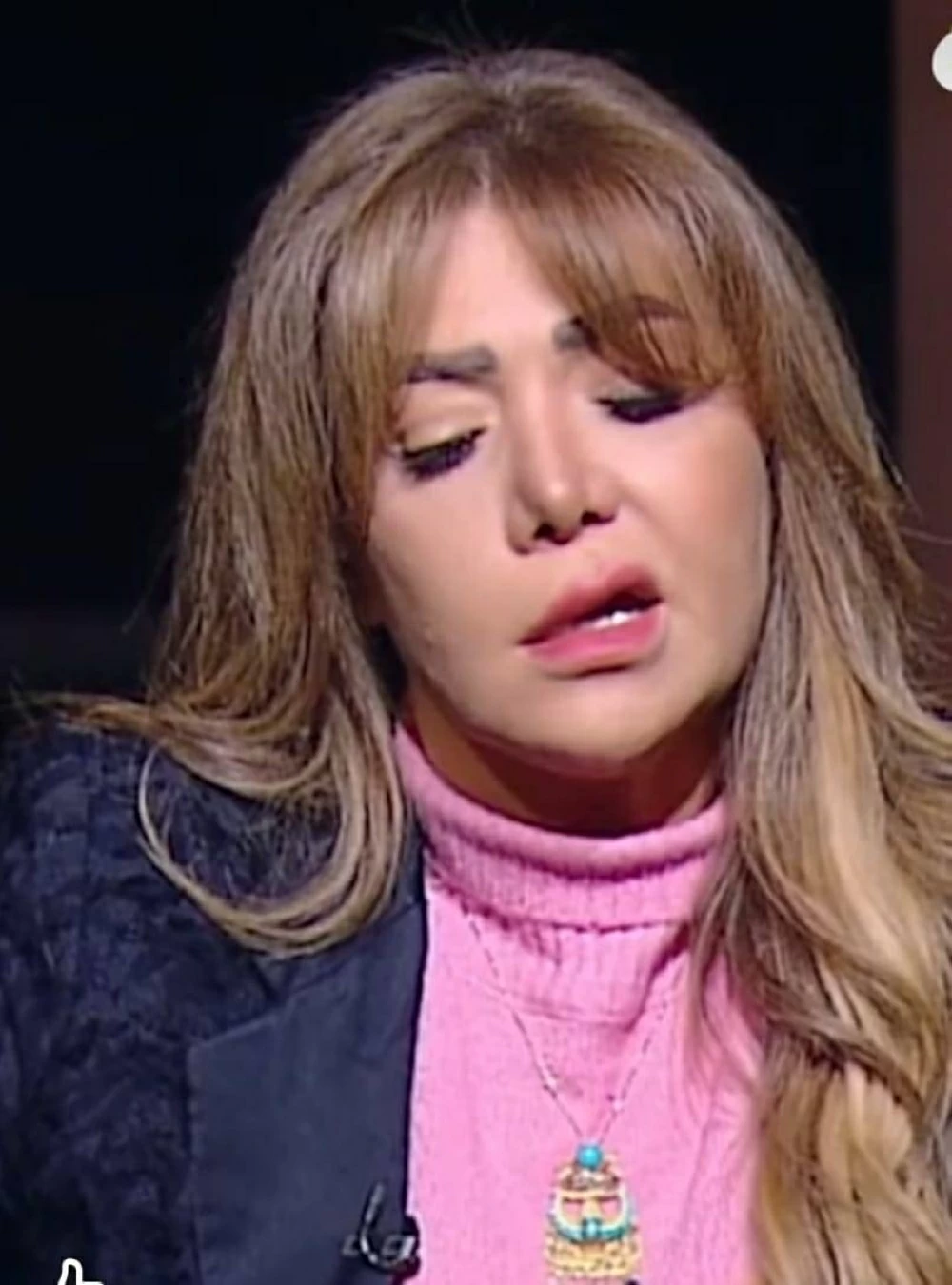 الفنانة لقاء سويدان تعلن على الهواء إصابتها بالعصب السابع حالة نفسية سيئة وضغط 2 الفنانة لقاء سويدان