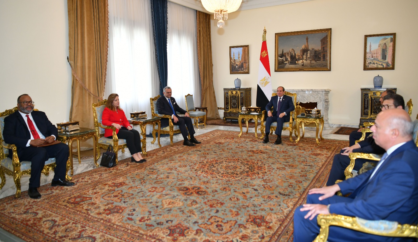 الرئيس السيسي يوجه رسائل صارمة حول السودان والأمن المائي المصري خلال اجتماعه مع كبير مستشاري الرئيس الأمريكي السابق ترامب 3 الرئيس السيسي