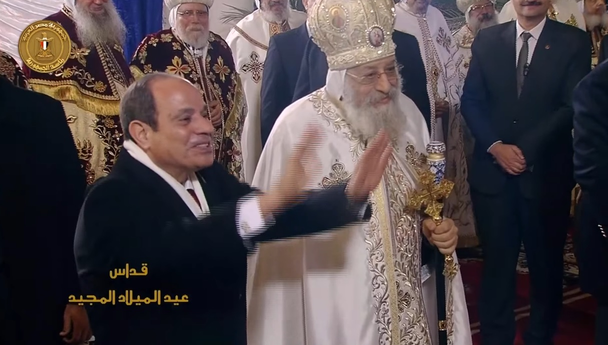 البابا تواضروس عن الرئيس السيسي نسعد دائما بحضوره للتهنئة بعيد الميلاد المجيد 2 الرئيس السيسي والبابا تواضروس