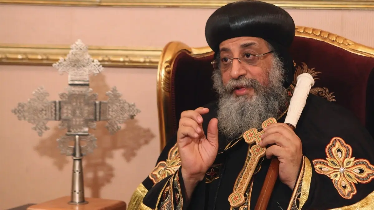 من قلب الكاتدرائية البابا تواضروس يستعرض أمجاد كنيسة مار مرقس أمام وفد ألماني رفيع 2 البابا تواضروس