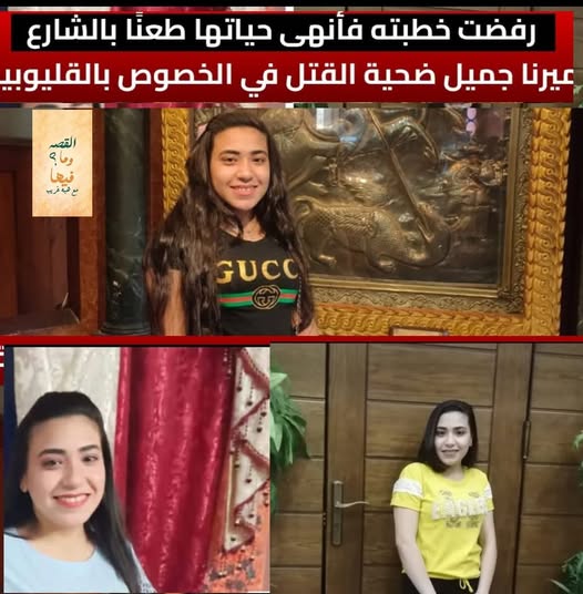 شاهد عيان عن واقعة انهاء حياة ميرنا جميل ضحية الخصوص قمتُ بتسليم المتهم إلى معاون المباحث 4 أنهت حياة ميرنا جميل