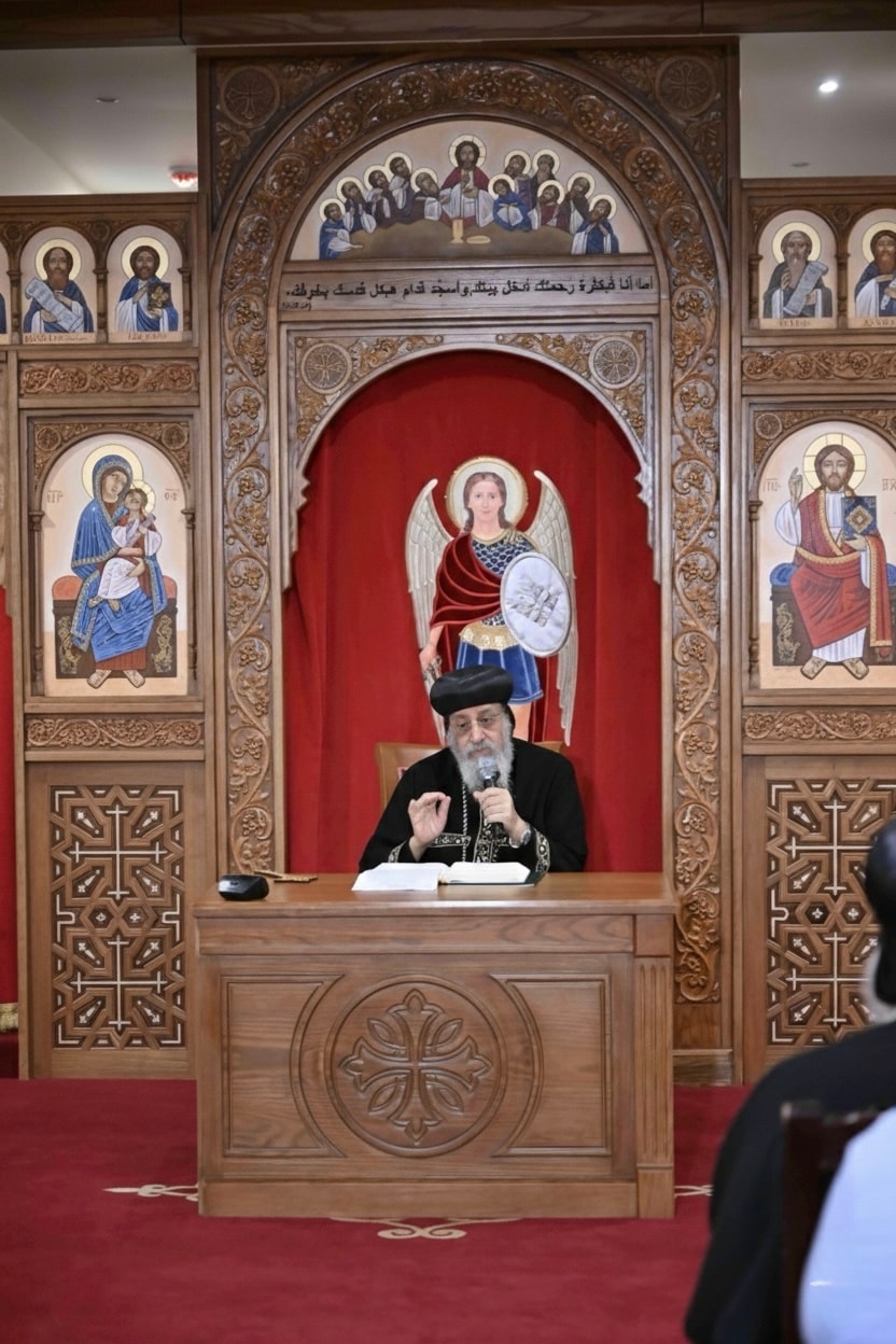 منارة العلم القبطي البابا تواضروس الثاني يرسم ملامح التطوير الأكاديمي بمعهد الدراسات القبطية 2 متابعة دورية من البابا تواضروس