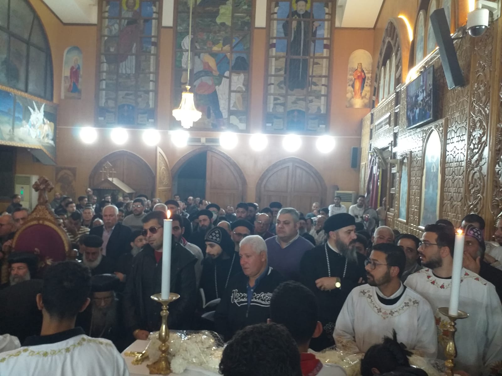 نياحة القمص موسى يوحنا زكا كاهن كنيسة رئيس الملائكة ميخائيل بمركز سنورس بالفيوم 3 جنازة القمص موسى يوحنا زكا