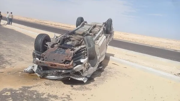 ننشر اول صور لحادث محور الضبعة المأساوي بمطروح شهداء لقمة العيش 2 حادث محور الضبعة المأساوي