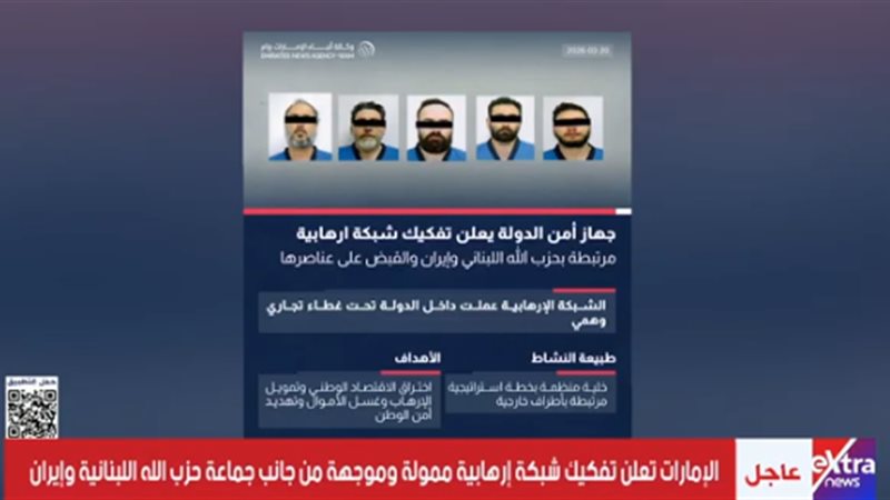 قبضة أمن الدولة في الإمارات تضرب خلايا الظل تفكيك شبكة إرهابية ممولة من حزب الله وإيران 2 تفكيك شبكة إرهابية في الإمارات