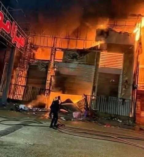 بالصور حريق مول تجاري شهير بالغربية 50 مليون جنيه خسائر 4 حريق مول تجاري