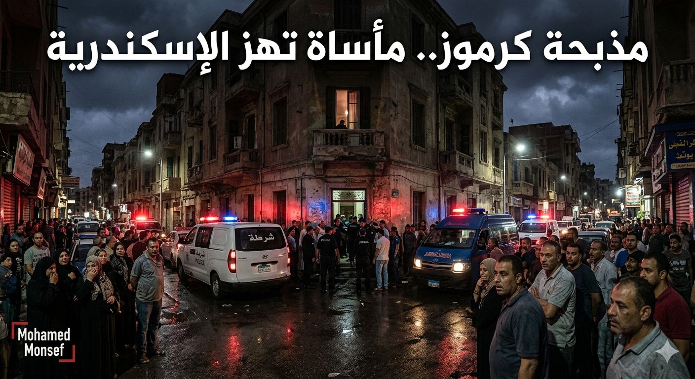 مأساة كرموز الصادمة مريض نفسي أم مجرم تقرير طبي يحسم الجدل حول قاتل أسرته بالإسكندرية 3 مذبحة كرموز بالإسكندرية