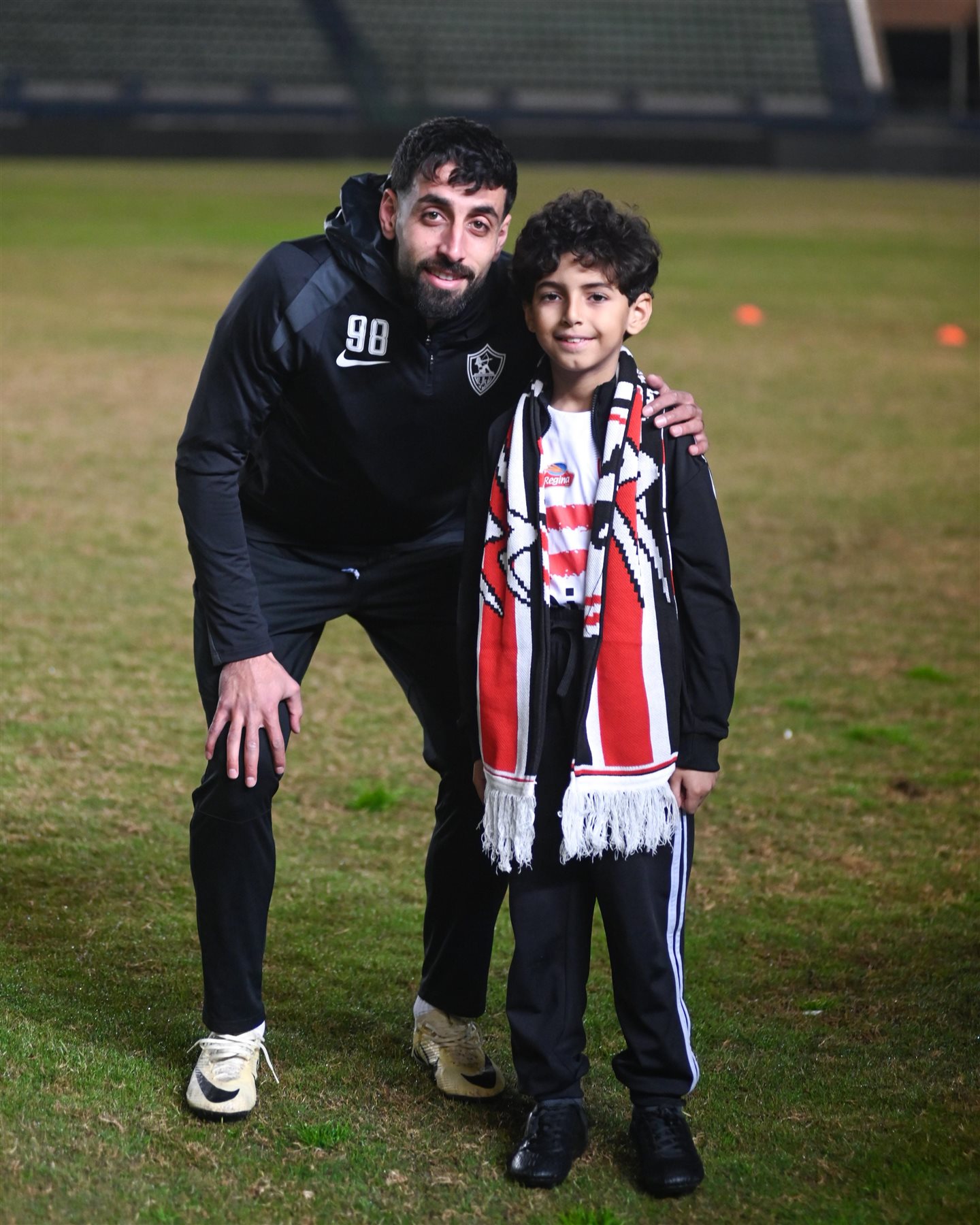 صحاب الأرض في ميت عقبة الزمالك يستقبل الطفل الفلسطيني سمير محمد في مران الفريق 2 الطفل الفلسطيني في الزمالك