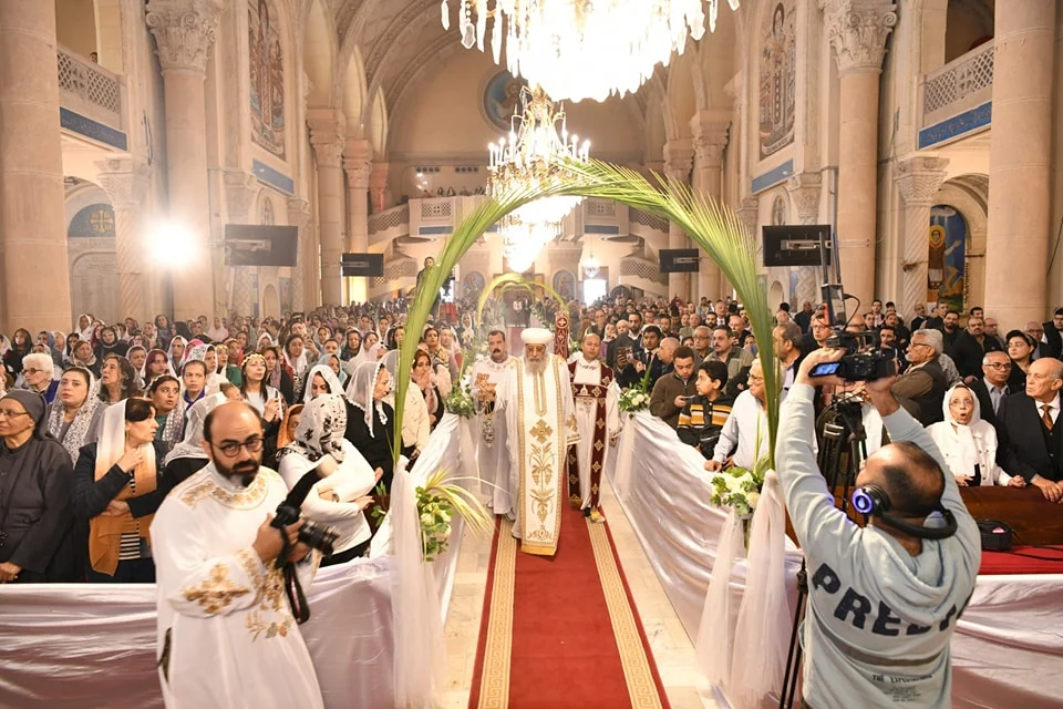 البابا تواضروس الثاني يرأس قداس أحد الشعانين بالإسكندرية وعيد القيامة بالكاتدرائية الكبرى في العباسية 2 البابا تواضروس الثاني