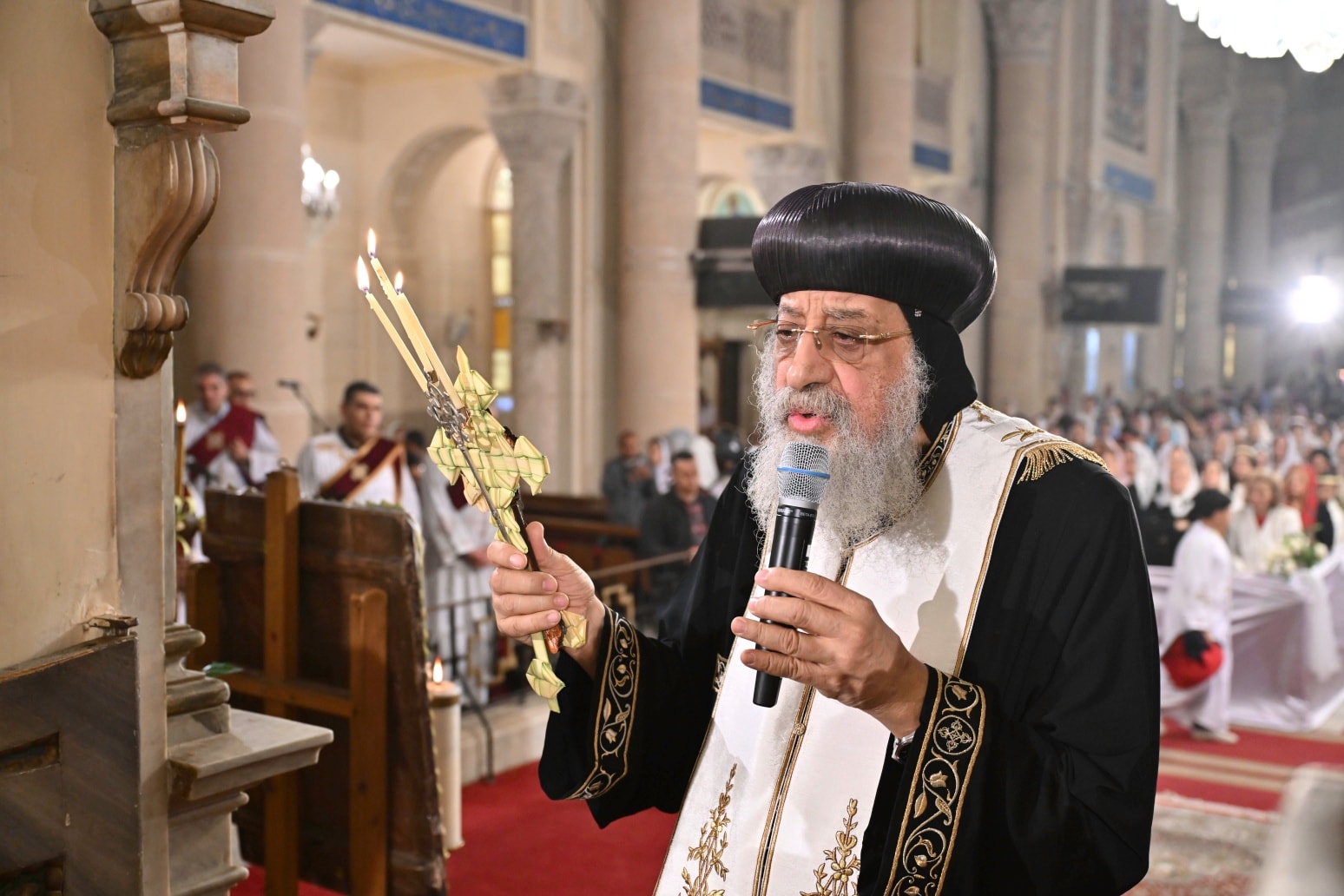 البابا تواضروس بعظة قداس أحد الشعانين يشجع الجميع على ترشيد الاستهلاك ويدعو للصلاة من أجل انتهاء الحروب والأزمات 2 البابا تواضروس