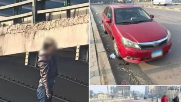 الأمن يكشف الستار عن مشهد كوبري الساحل المأساوي عقب أثارة الجدل العارم 3 انتحار شاب أعلى كوبري المظلات
