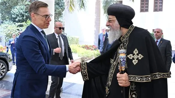 رسالة سلام من البابا تواضروس لرئيس فنلندا أناشد جميع الدول البحث عن صيغه أخرى بديلة للحرب 4 البابا تواضروس في لقائه مع رئيس فنلندا: