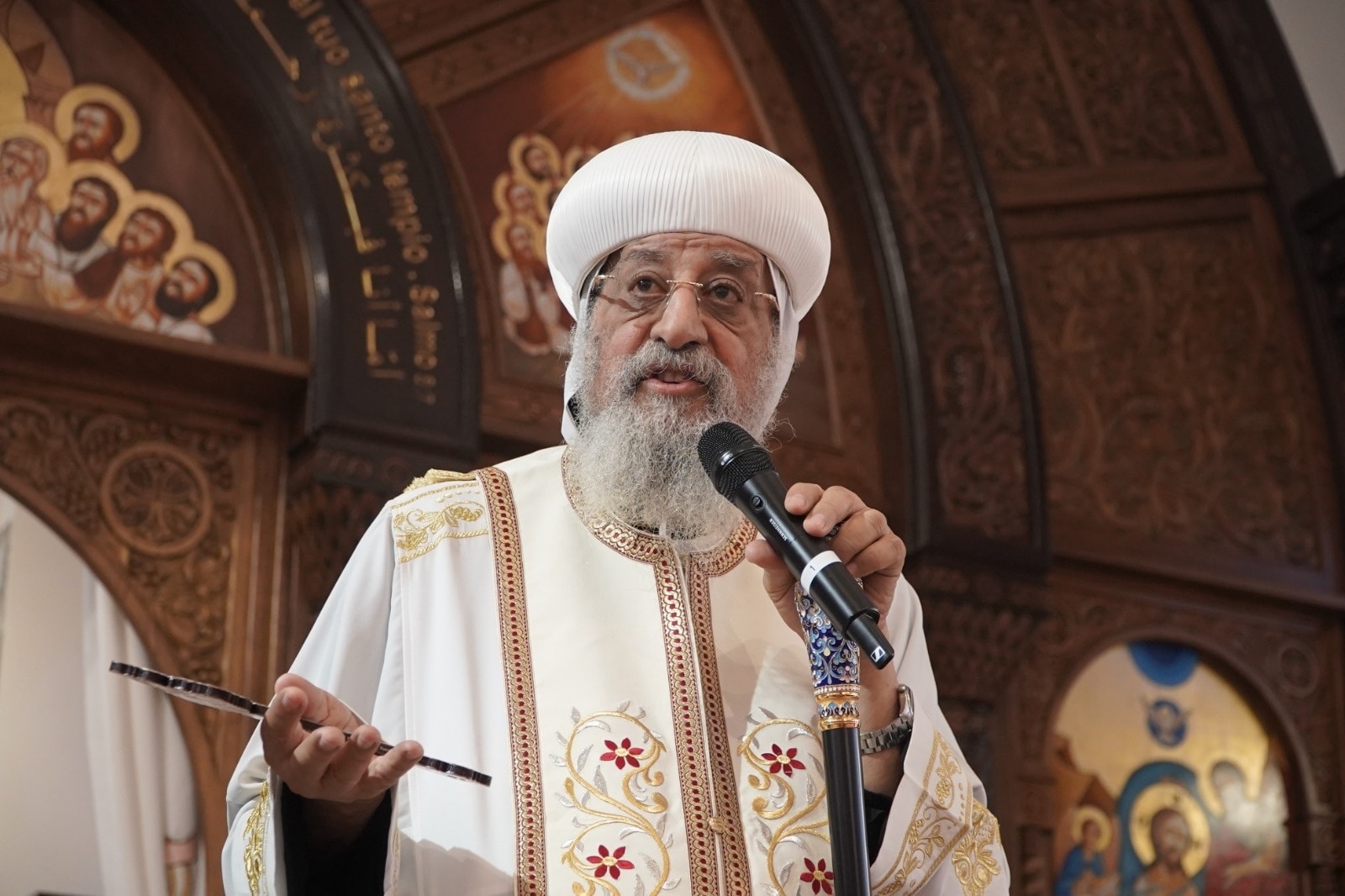بالصور البابا تواضروس الثاني يصلي قداس عيد القديس مارمرقس في كاتدرائية مارمرقس بڤينيسيا 2 البابا تواضروس الثاني يصلي قداس عيد القديس مارمرقس